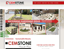 Tablet Screenshot of cemstone.co.za